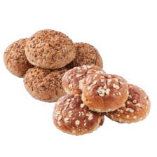 Lodewijker mueslibollen of volkoren meergranenbollen